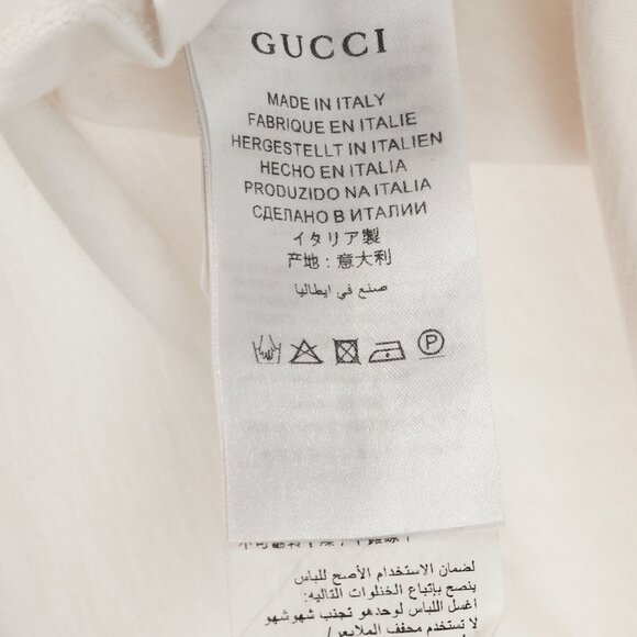 Gucci R/18 White Cotton Soave Amore Guccification Panther Graphic T-Shirt - Picture 9 of 11